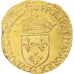 Frankrijk, Louis XIII, Écu d'or au soleil, 1616, Rouen, Goud, ZF, Gadoury:55