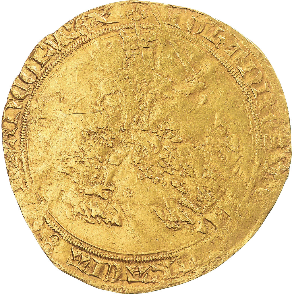 France, Jean II le Bon, Franc à cheval, 1360-1364, Or, TB+, Duplessy:294