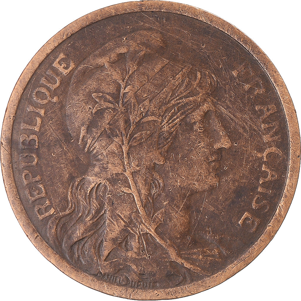 Münze, Frankreich, Dupuis, 2 Centimes, 1907, Paris, SS, Bronze, KM:841