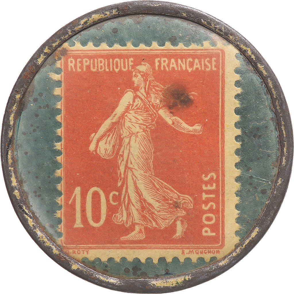 Coin, France, Anisette Marie Brizard, timbre-monnaie 10 centimes, AU(50-53)