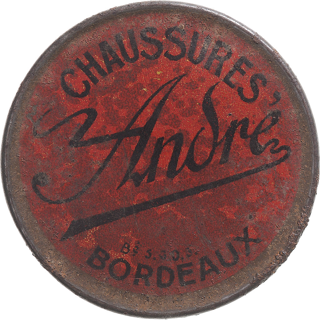 Coin, France, Chaussures André, Bordeaux, timbre-monnaie 5 centimes, VF(30-35)