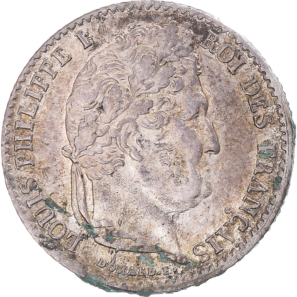 Coin, France, Louis-Philippe I, 1/4 Franc, 1832/1, Paris, AU(55-58), Silver