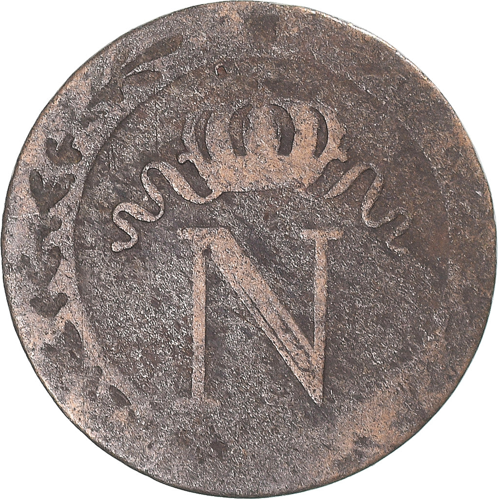 Moneta, Francia, Napoleon I, 10 Centimes, Limoges, MB, Biglione, Gadoury:190