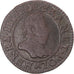 Monnaie, France, Henri III, Double Tournois, 1587, Paris, TB+, Cuivre