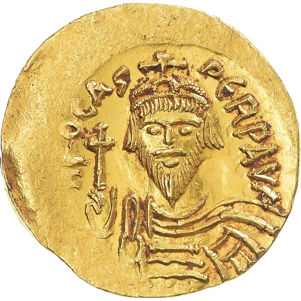 Phocas, Solidus, 602-610, Constantinople, Gold, AU(55-58), Sear:621
