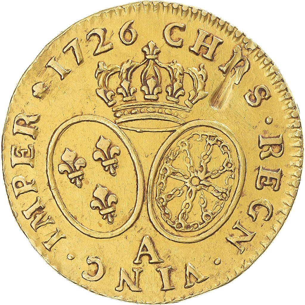 Frankreich, Louis XV, Louis d'or aux lunettes, 1726, Paris, 2nd semestre, Gold