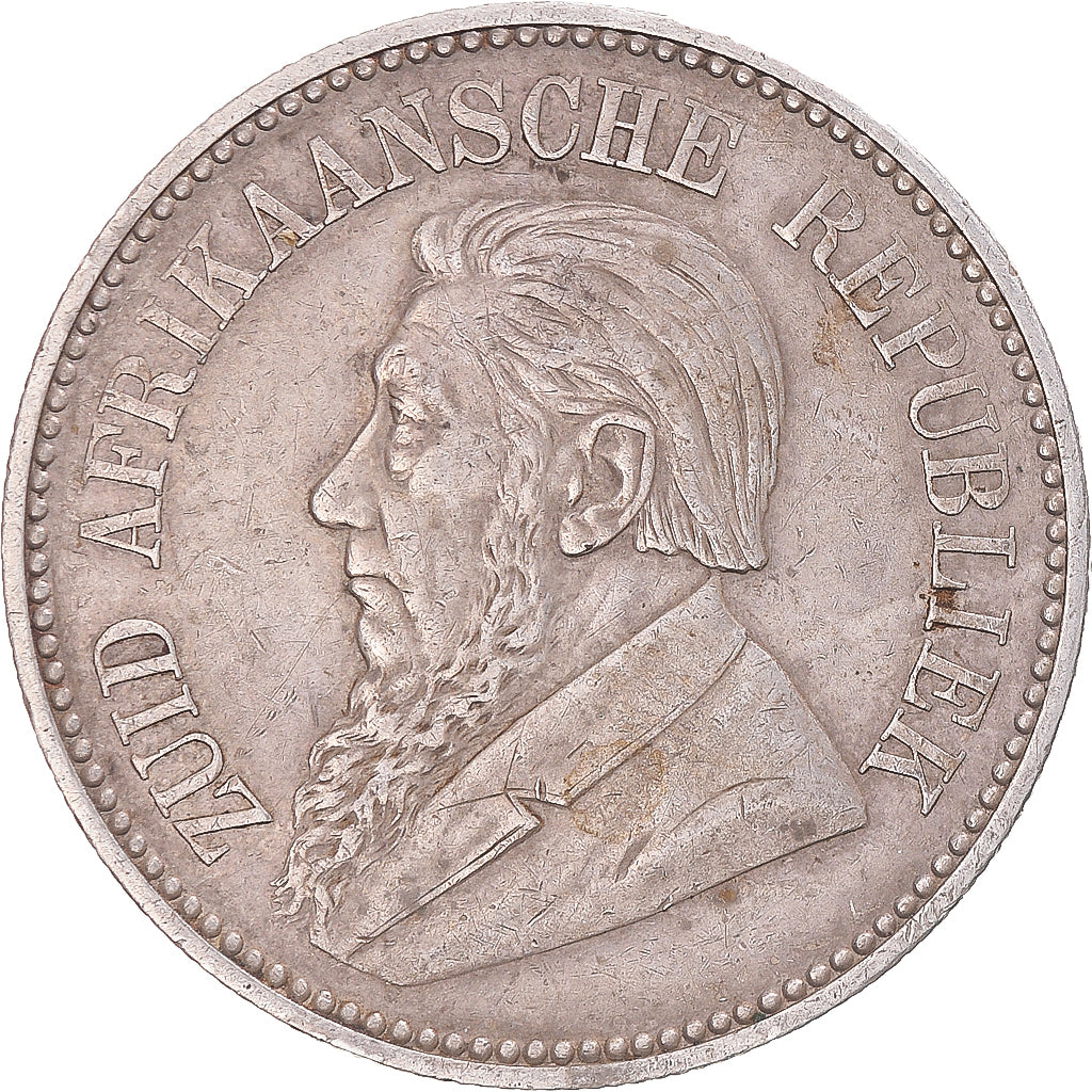Moneta, Sudafrica, 2-1/2 Shillings, 1897, Pretoria, BB, Argento, KM:7