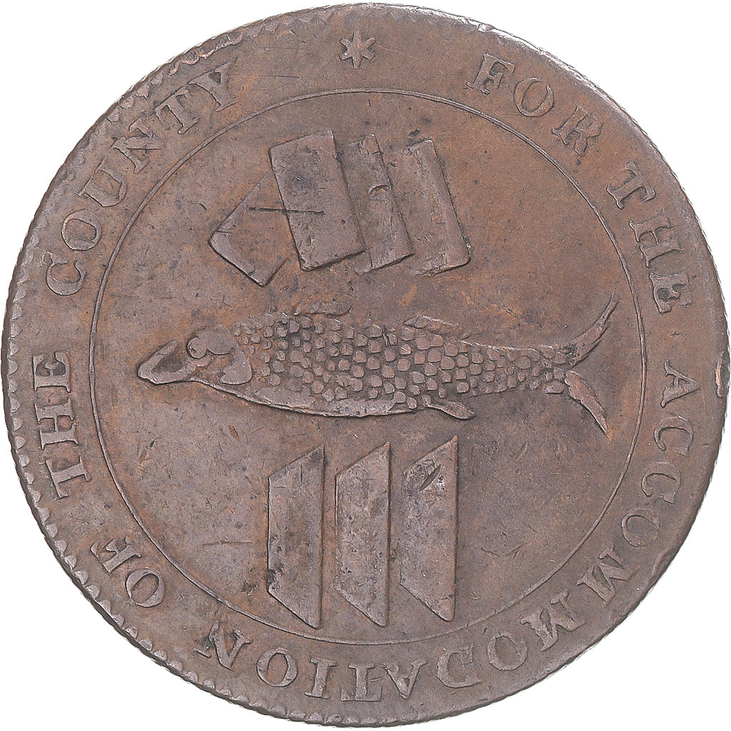 United Kingdom, Cornish Penny, 1811, EF(40-45), Copper