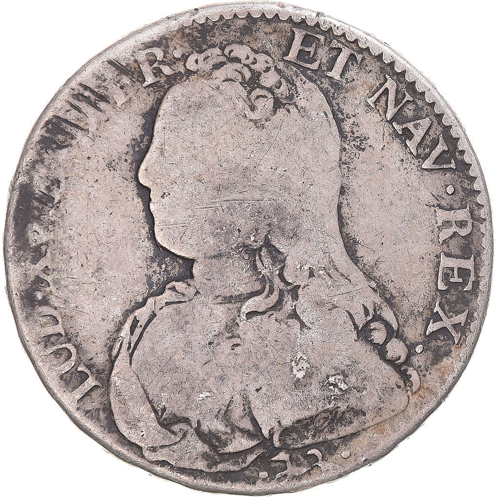 Munten, Frankrijk, Louis XV, 1/2 Ecu aux branches d'olivier, 1737, Bayonne, FR