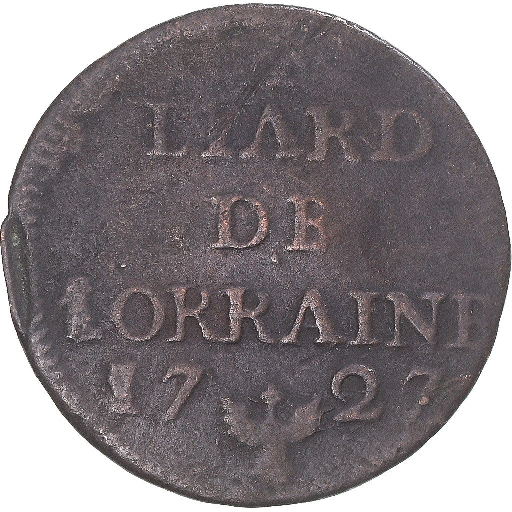 Munten, Duitse staten, LORRAINE, Leopold Joseph, Liard, 1727, Nancy, ZG+, Koper