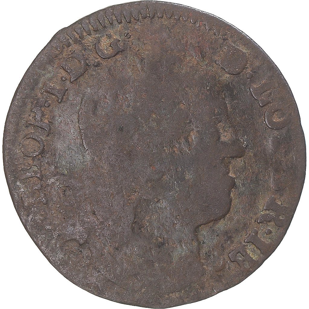 Moeda, Estados Alemães, LORRAINE, Leopold Joseph, Liard, 1728, Nancy