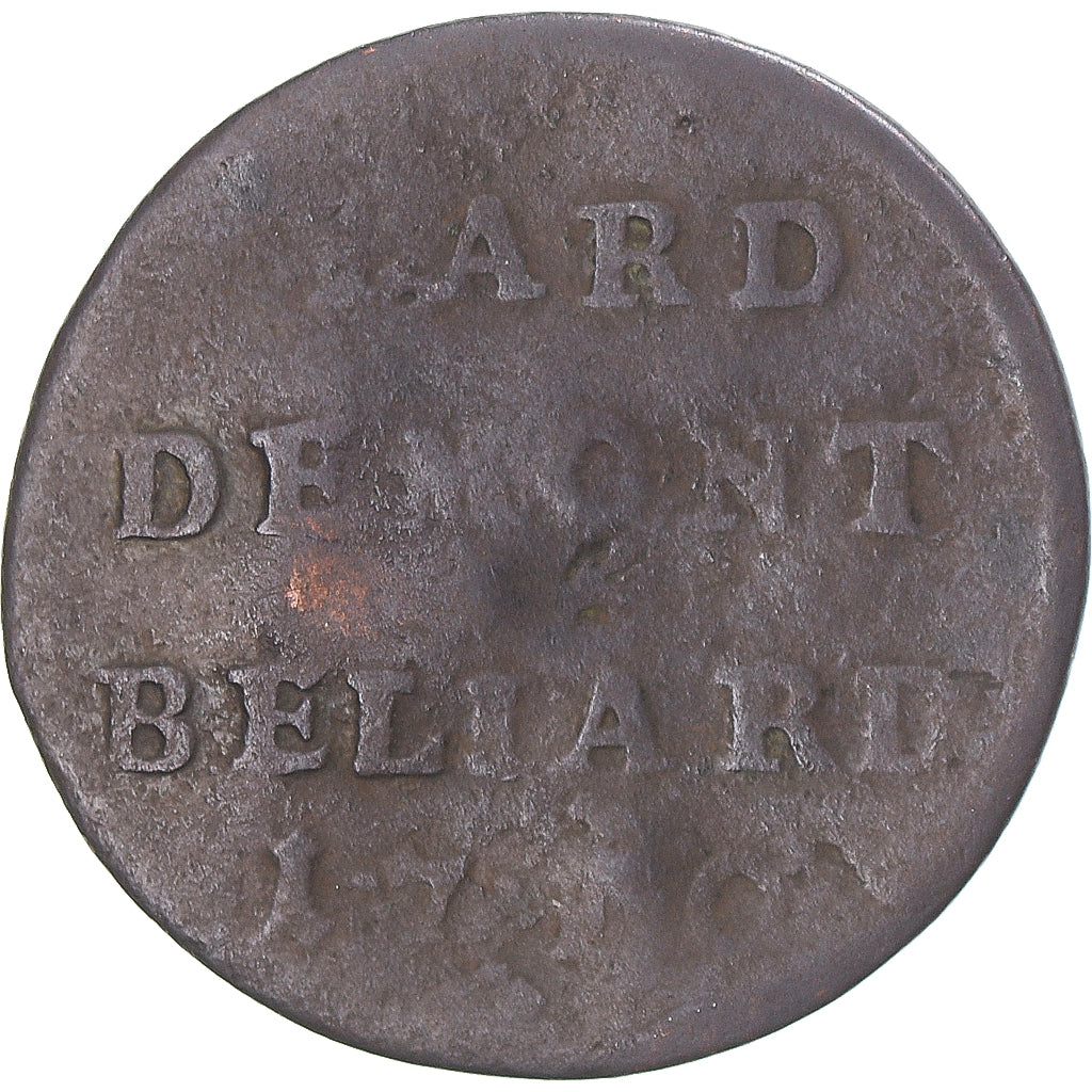 Munten, Frankrijk, comté de Montbéliard, Léopold Eberhard, Liard, 1710