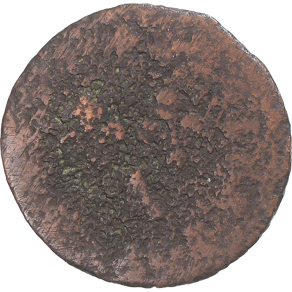 Moneta, Francia, Louis XIV, Denier Tournois, Paris, B+, Rame, Gadoury:70