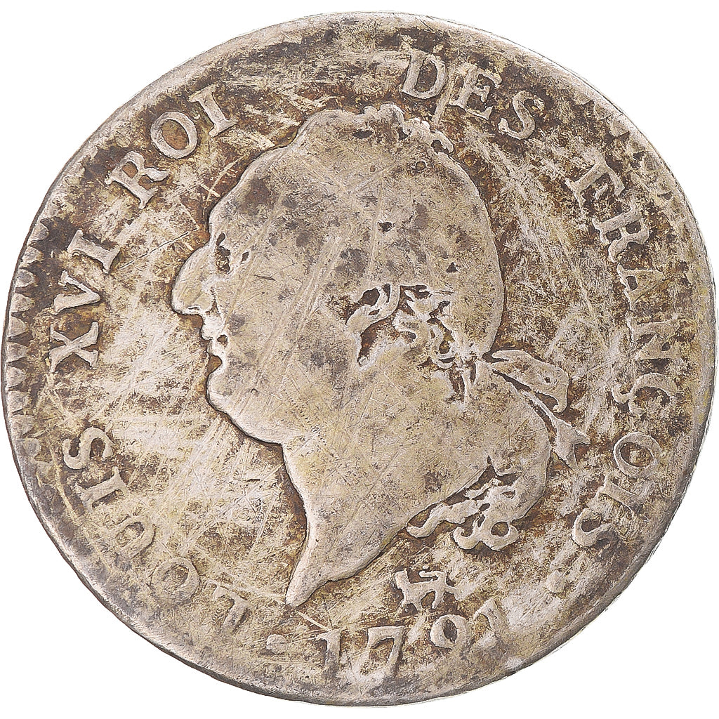 Münze, Frankreich, Louis XVI, 30 sols françois, 1791 / AN 3, Paris, S, Silber