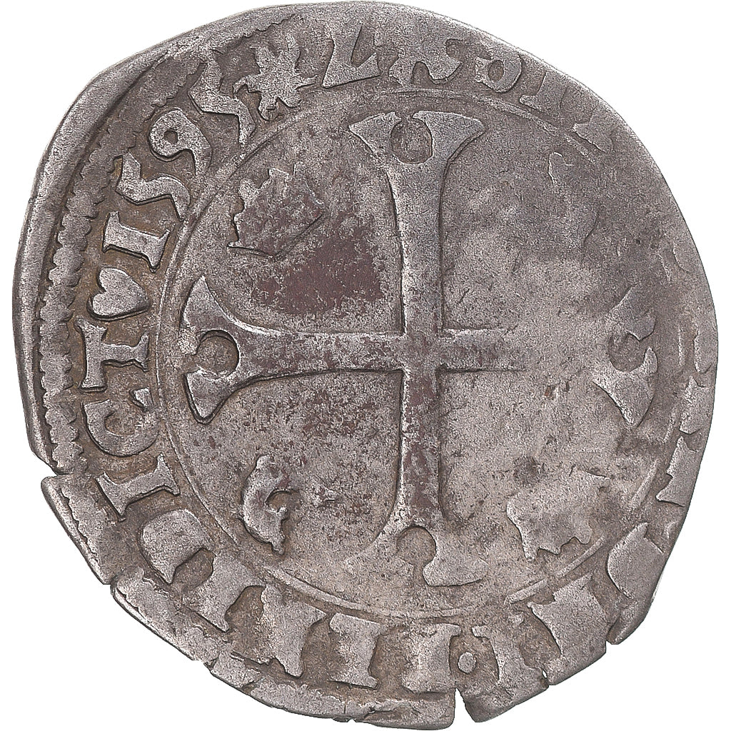 Munten, Frankrijk, Henri IV, Douzain du Dauphiné aux 2 H, 1595, Grenoble, FR+