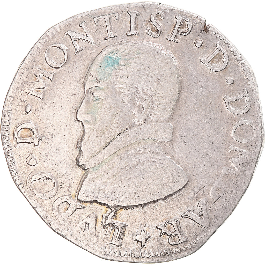 Munten, Vorstendom Dombes, Louis II de Montpensier, Teston, 1576, Trévoux, FR+
