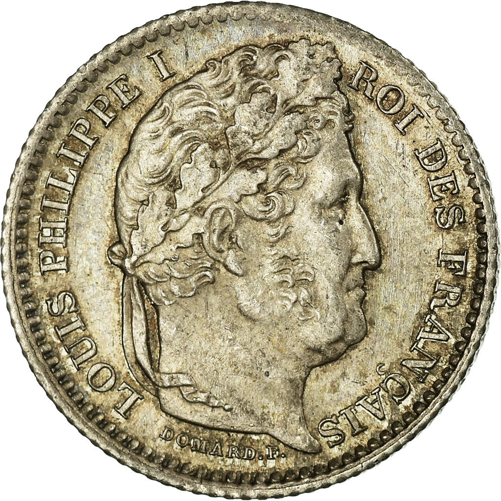 Coin, France, Louis-Philippe, 25 Centimes, 1845, Rouen, MS(63), Silver
