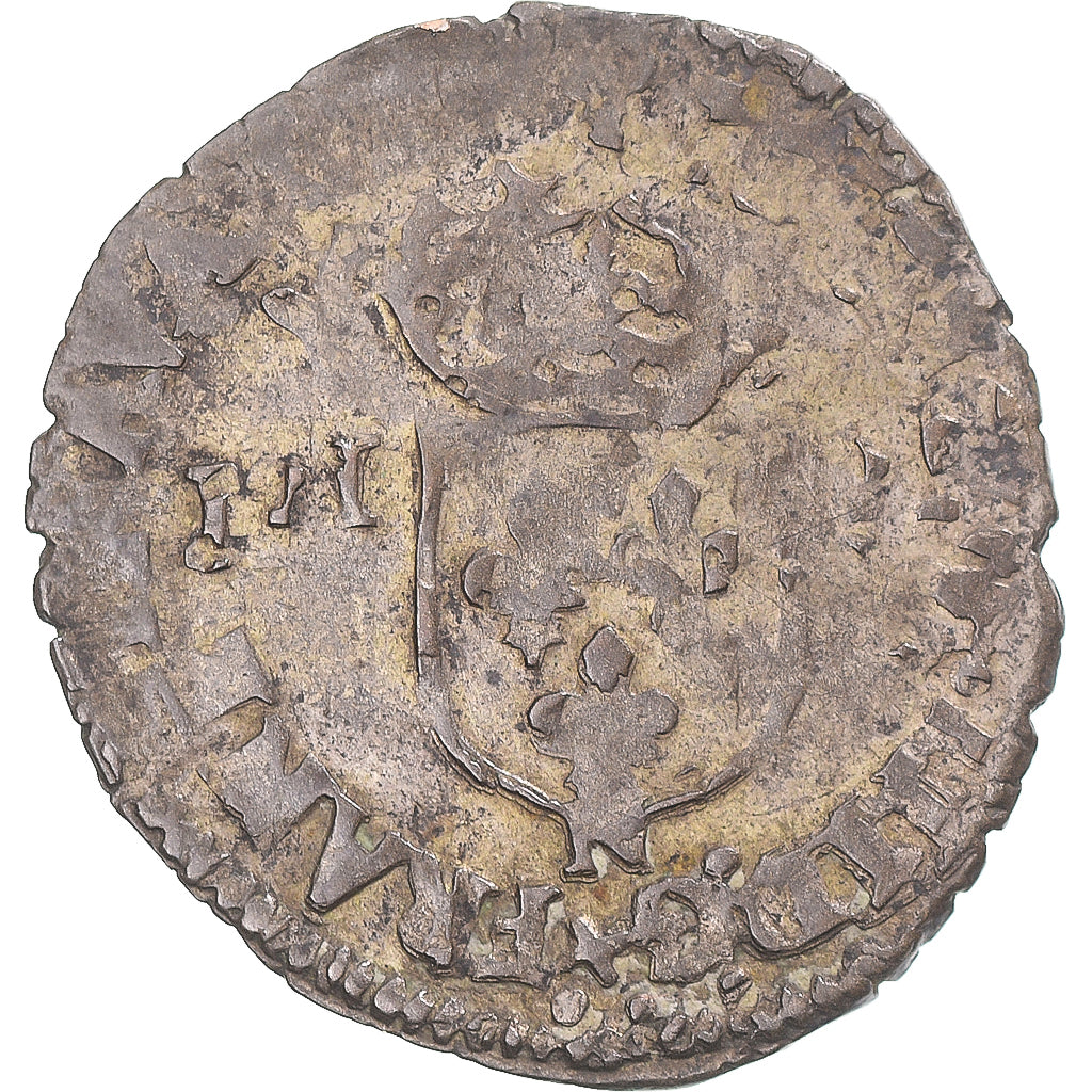 Münze, Frankreich, Henri IV, Douzain aux deux H, 1593, Montpellier, S+, Billon