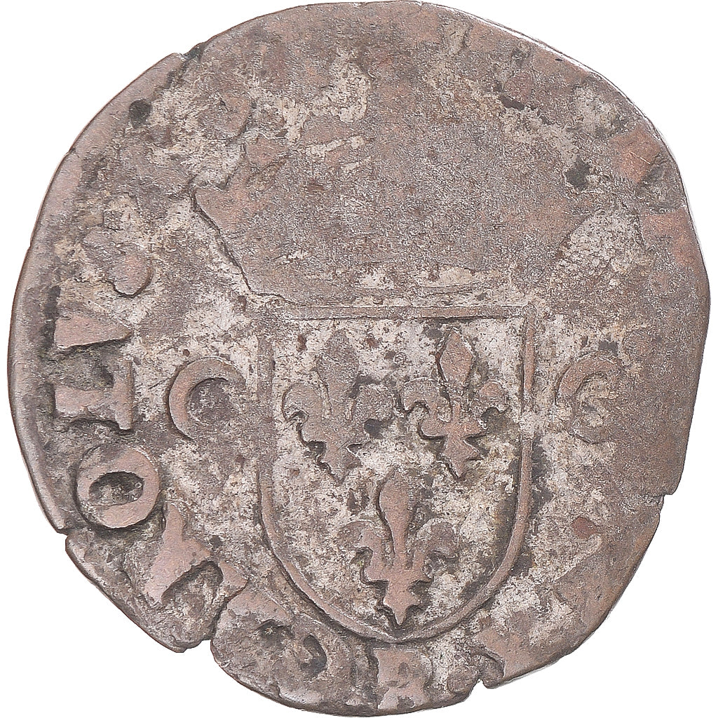 Moneta, Francia, Charles X, Douzain aux deux C, 1593, Rouen, MB, Biglione