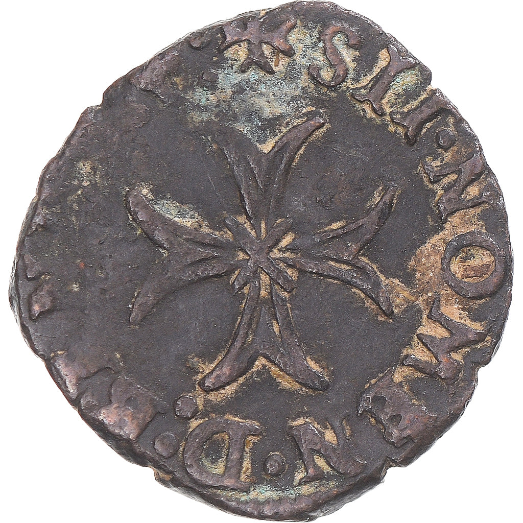 Moneda, Italia, Delfino Tizzone, Liard, 1584, Desana, comté de Desana, MBC