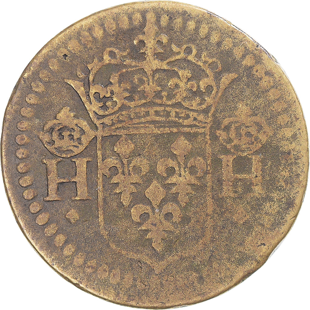 France, Poids monétaire pour le teston, Henri III, TTB, Laiton