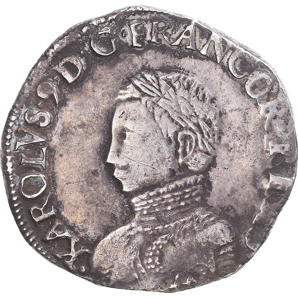 Moneta, Francja, Charles IX, Teston au deux K couronnés, 1563, Bayonne