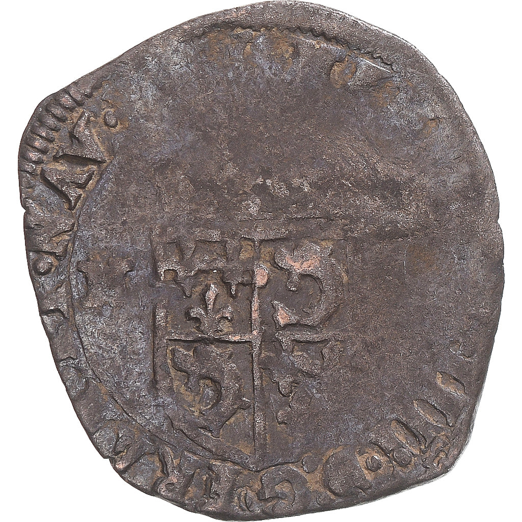 Moeda, França, Henri IV, Douzain du Dauphiné aux 2 H, Grenoble, VF(30-35)