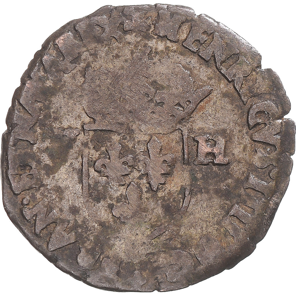 Münze, Frankreich, Henri IV, Douzain aux deux H, 1592, S, Billon, Gadoury:552