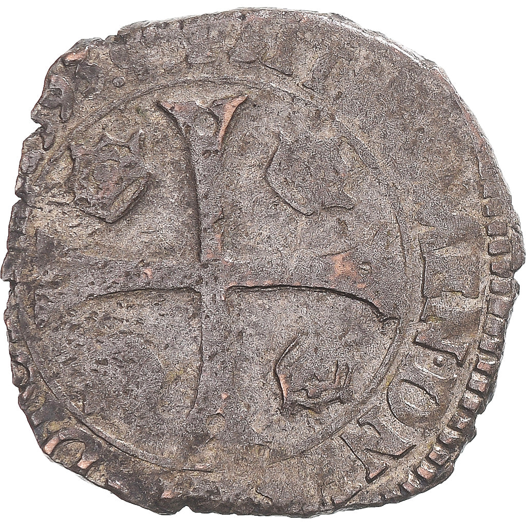 Moneta, Francia, Charles X, Douzain aux deux C, 1593, Lyon, MB+, Biglione