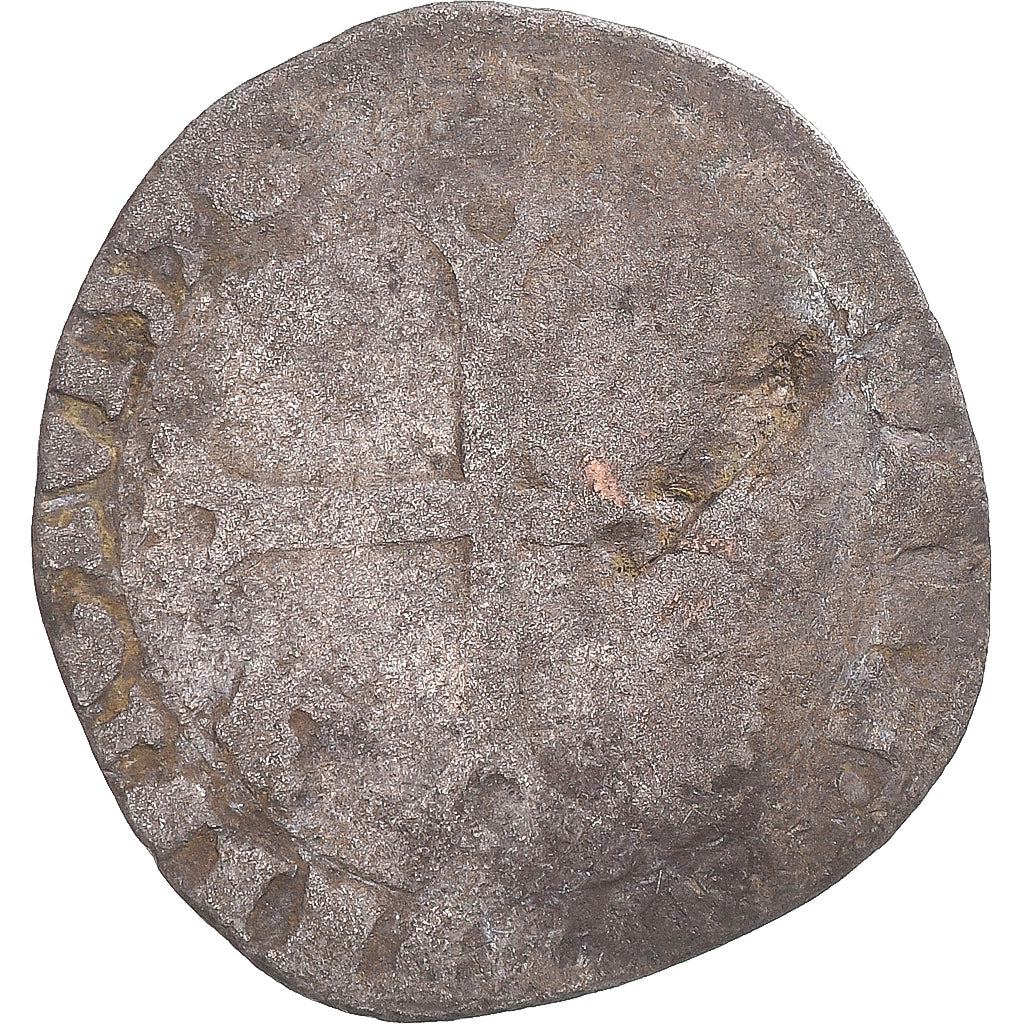 Moneta, Francja, Henri IV, Douzain du Dauphiné aux 2 H, 1596, Grenoble