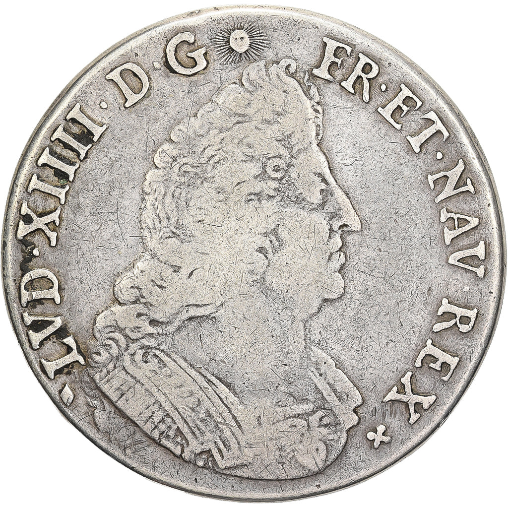 Francja, medal, Ludwik XIV, Sécurité des Littoraux, 1694, Srebro, VF(30-35)