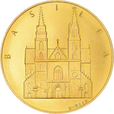 Suiza, medalla, Golden Anniversary, Basel, Oro, Burger, Canton de Bâle-Ville