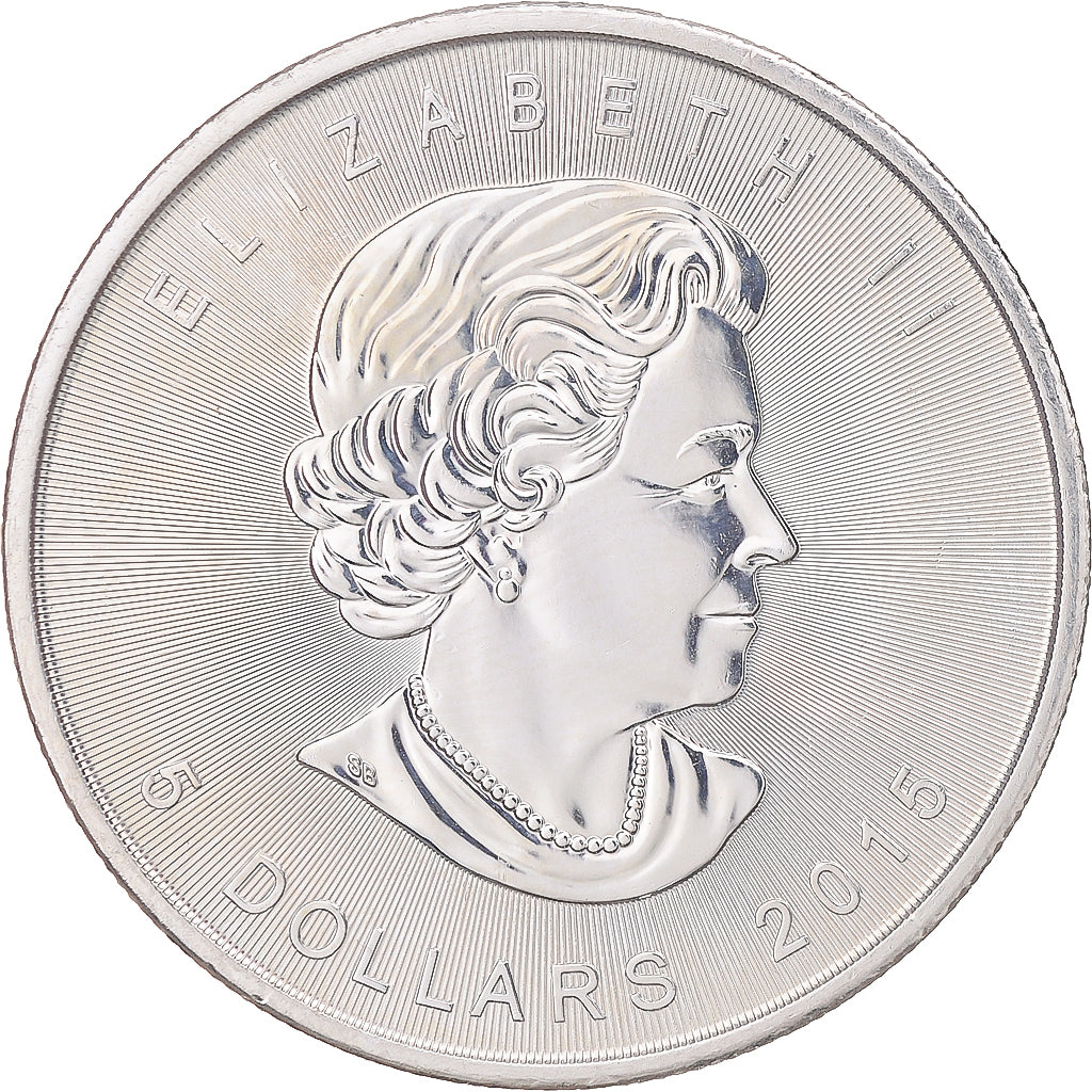 Coin, Canada, Elizabeth II, Maple Leaf, 5 dollars, 1 oz, 2015, Ottawa, Proof