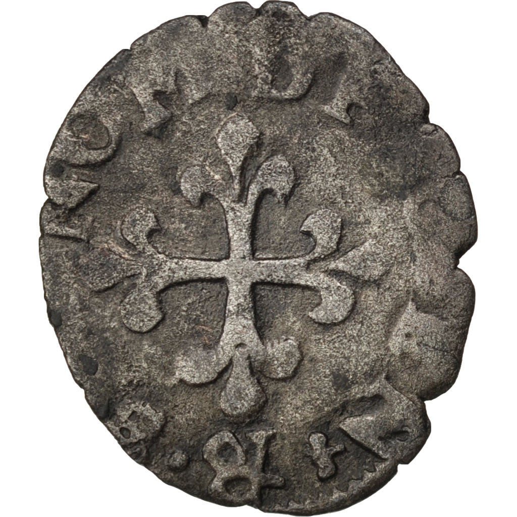 Moneta, Francia, Liard, 1578, Aix en Provence, MB+, Biglione, Sombart:4308