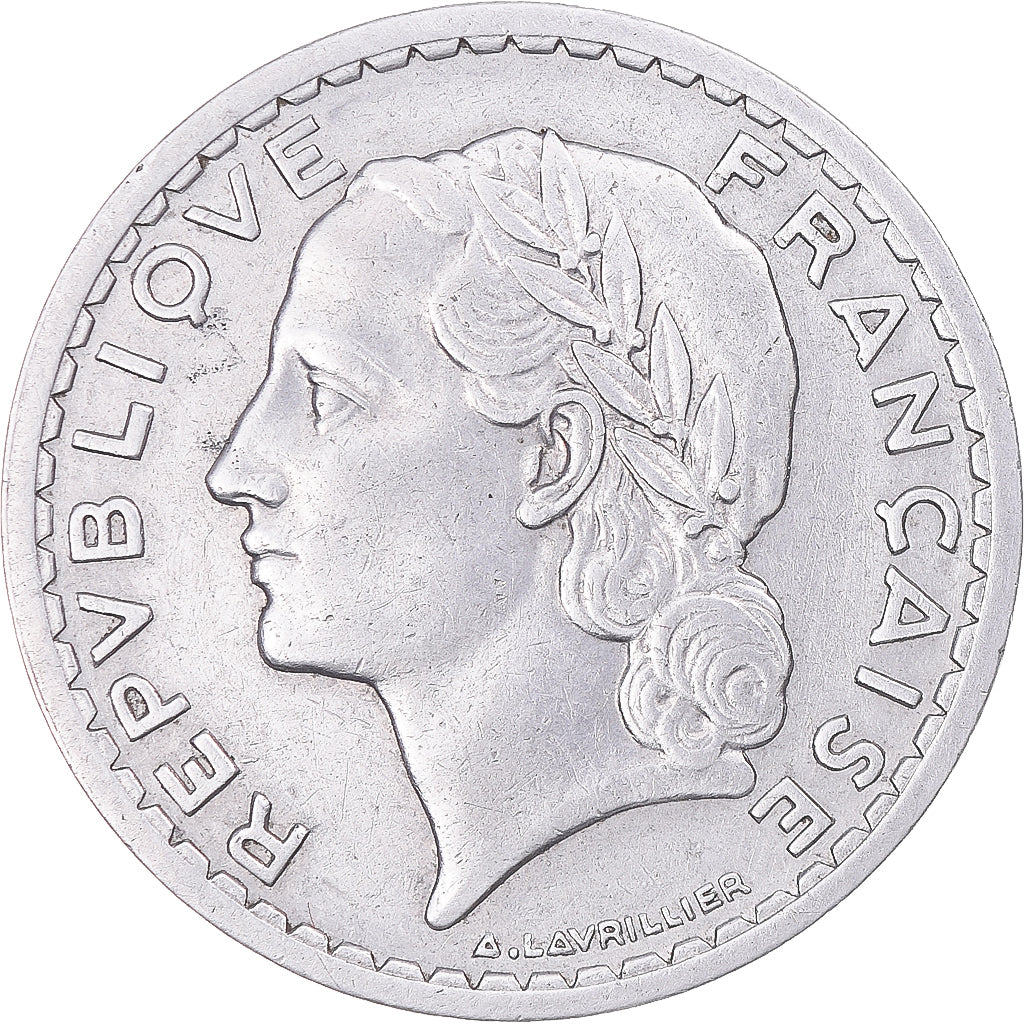 Moneta, Francja, Lavrillier, 5 Francs, 1946, Castelsarrasin, AU(50-53)