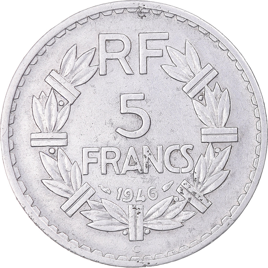 Moneta, Francja, Lavrillier, 5 Francs, 1946, Castelsarrasin, AU(50-53)