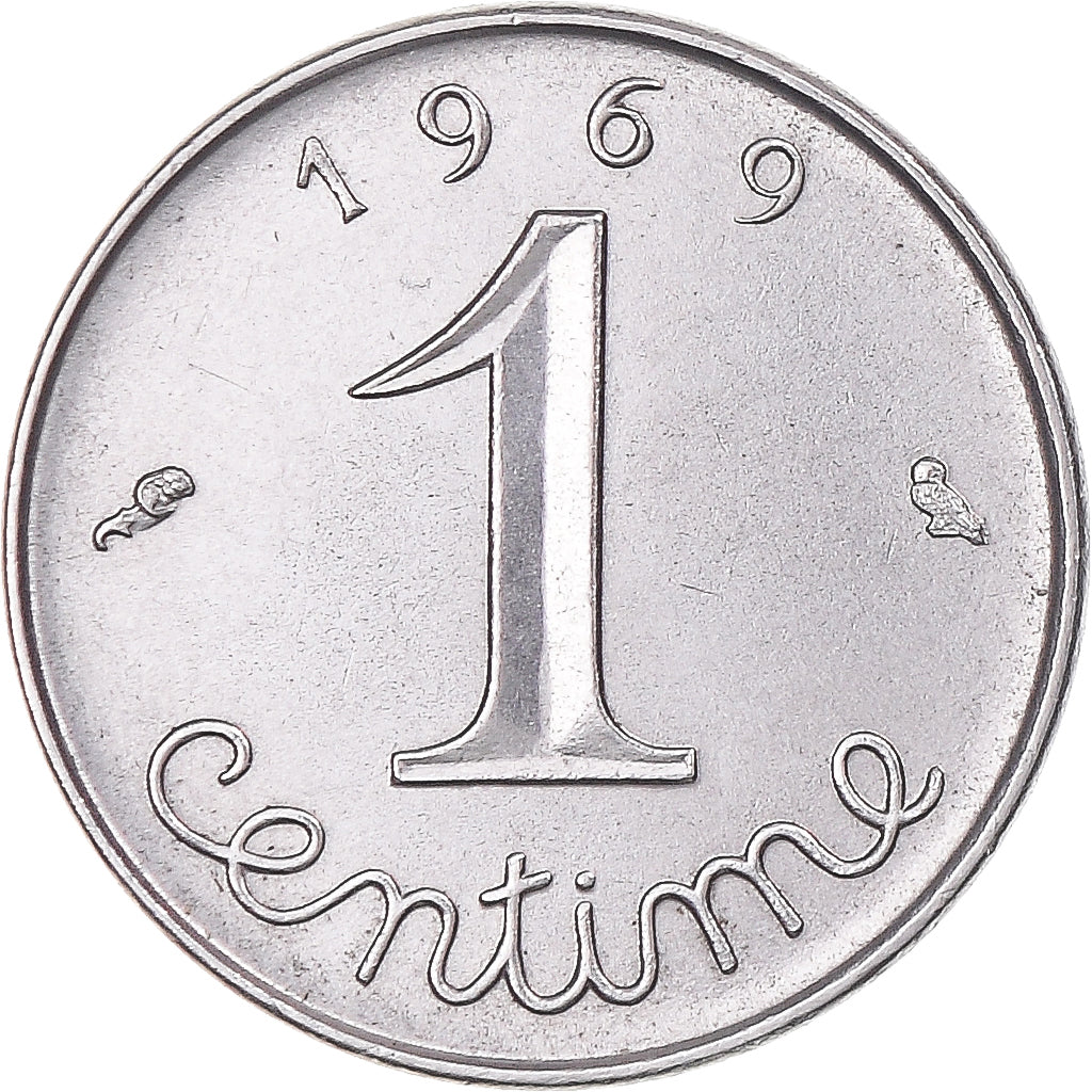 Munten, Frankrijk, Épi, Centime, 1969, Paris, UNC-, Stainless Steel, KM:928