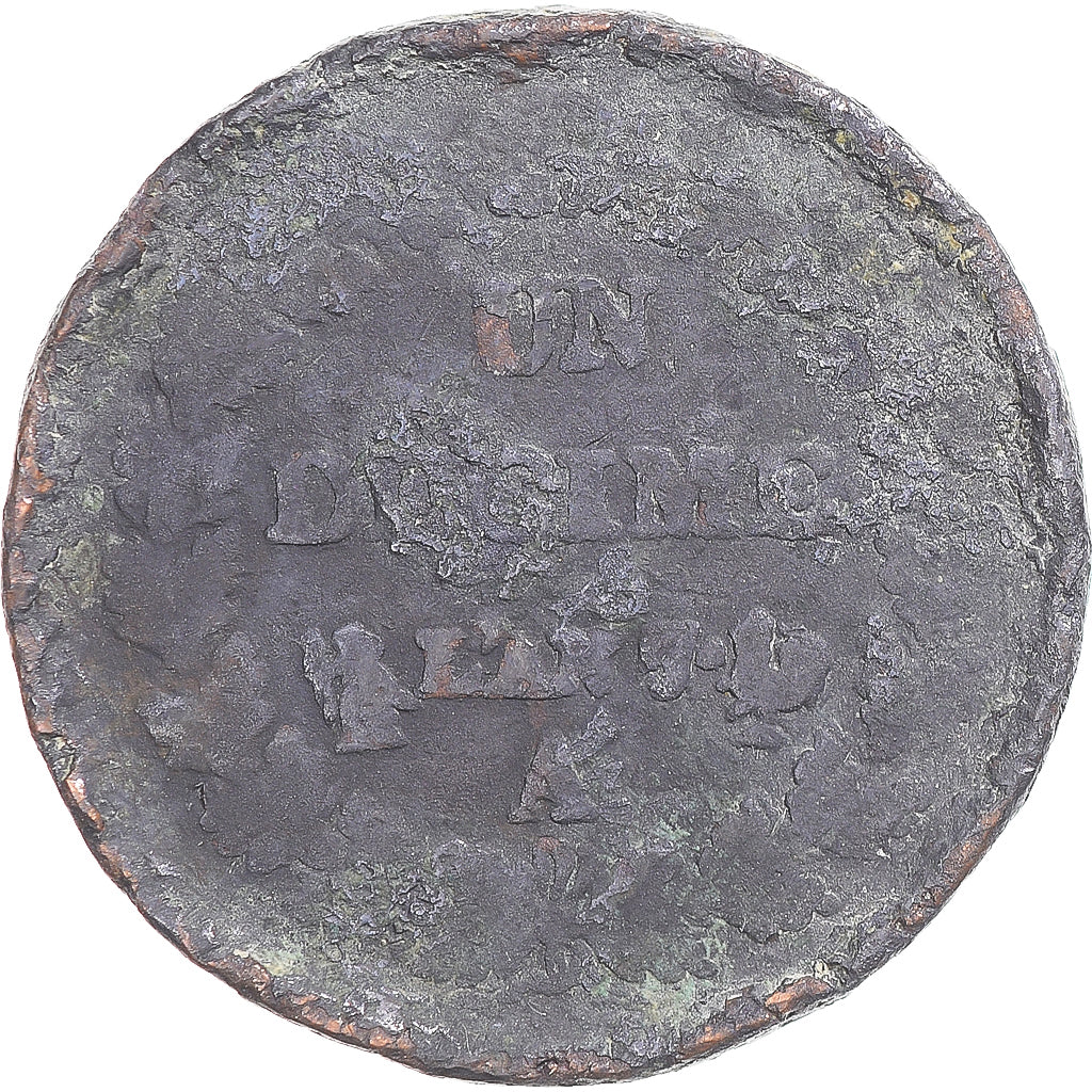 Moneta, Francja, Dupré, Decime, AN 7, Paris, VG(8-10), Brązowy, KM:644.1