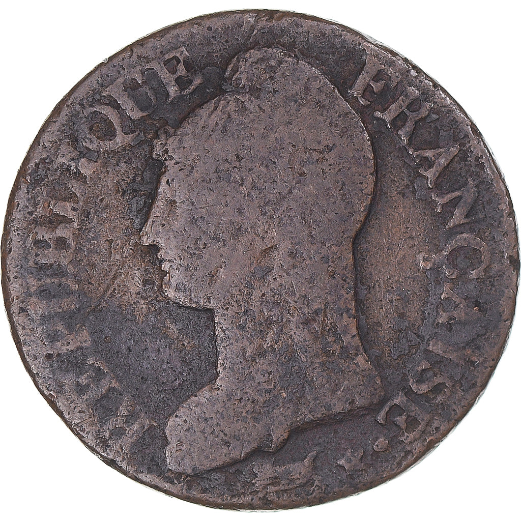 Coin, France, Dupré, 5 Centimes, AN 5, Paris, VF(20-25), Bronze, KM:640.1