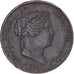 Munten, Spanje, Isabel II, 25 Centimos, 1859, Segovia, PR, Koper, KM:615.2