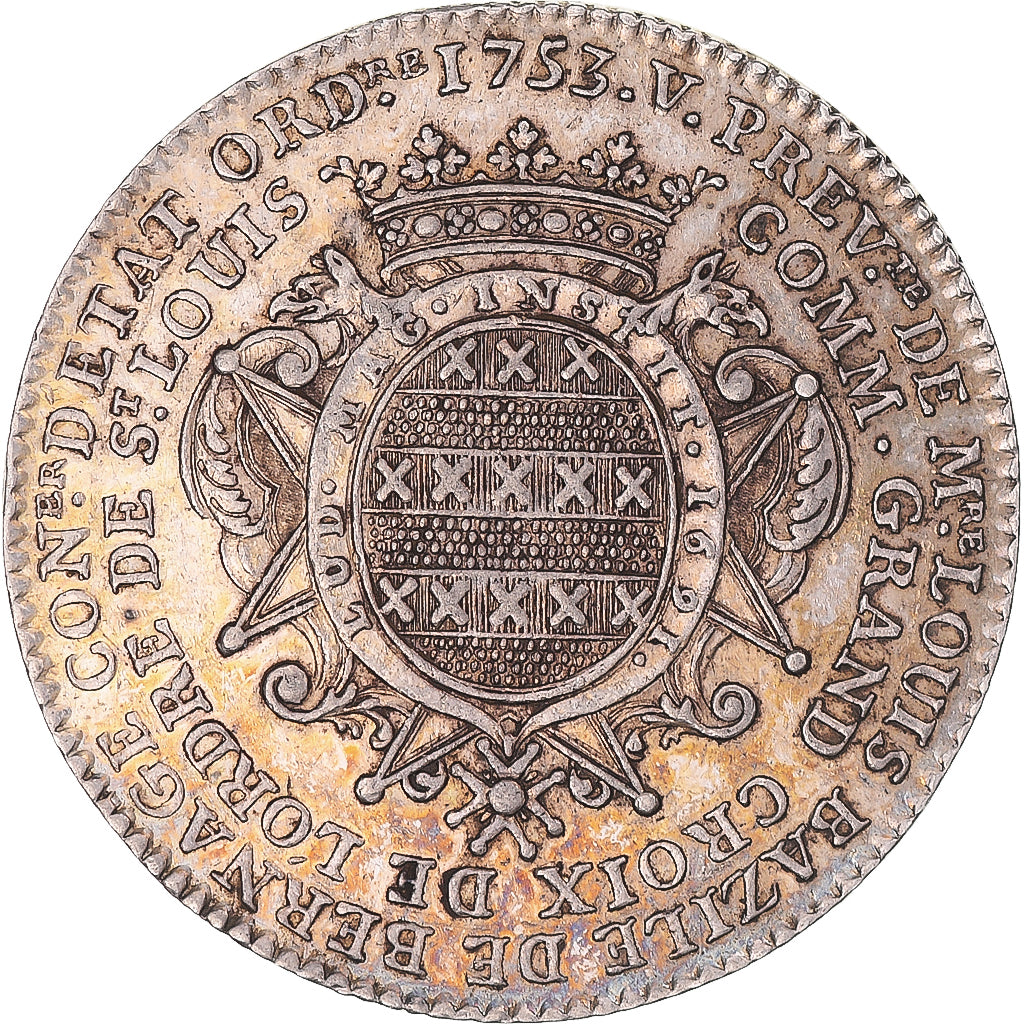 Frankreich, betaalpenning, Basile de Bernage, Prévôt de Paris, 1753, SS+