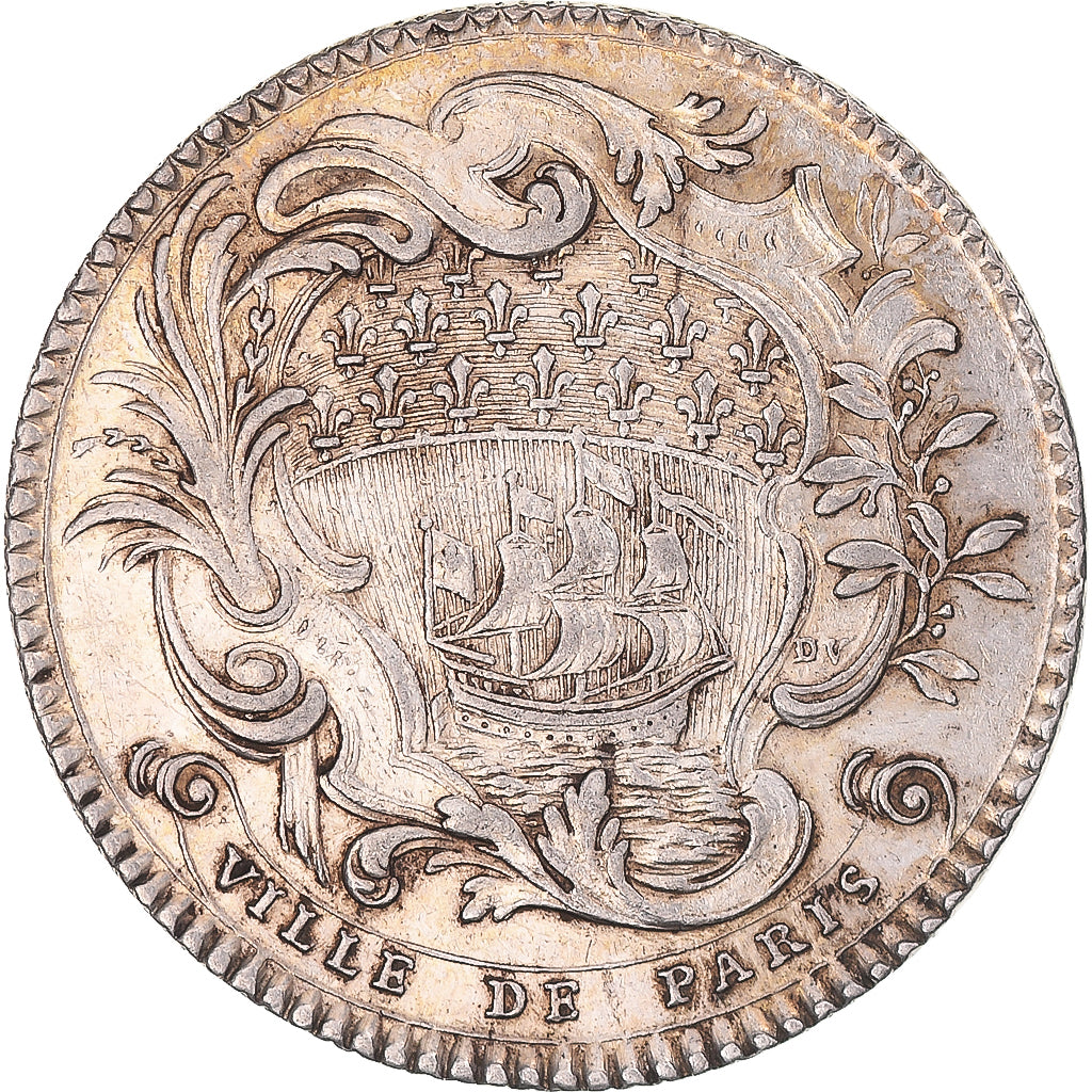Frankreich, betaalpenning, Basile de Bernage, Prévôt de Paris, 1753, SS+