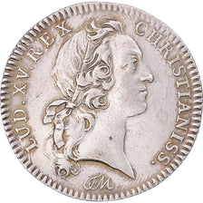 France, Token, Maison du Roi, Grande Écurie, Louis XV, EF(40-45), Silver