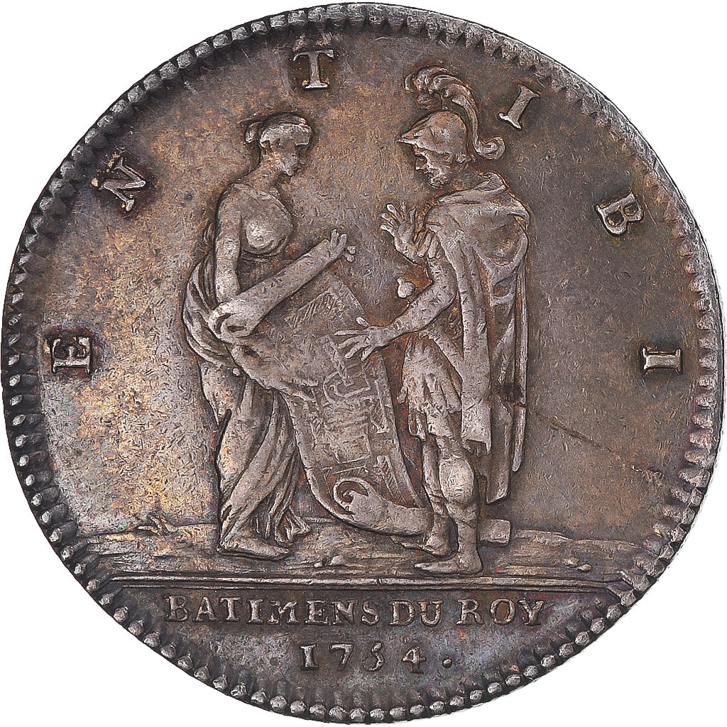 Francia, ficha, Bâtiments du Roi, École militaire, Louis XV, 1754, BB+