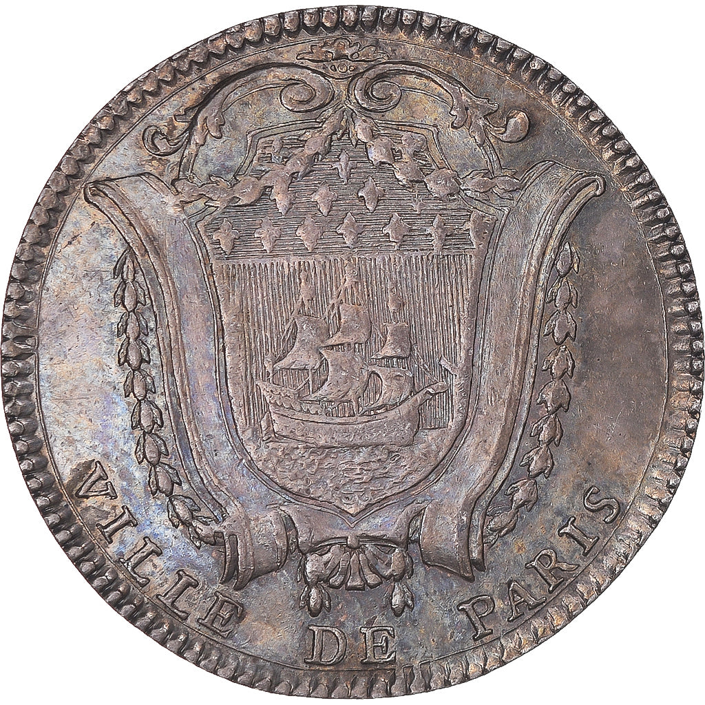 Francia, zeton, Prévôt de Paris, Antoine Louis Lefèvre de Caumartin, 1780