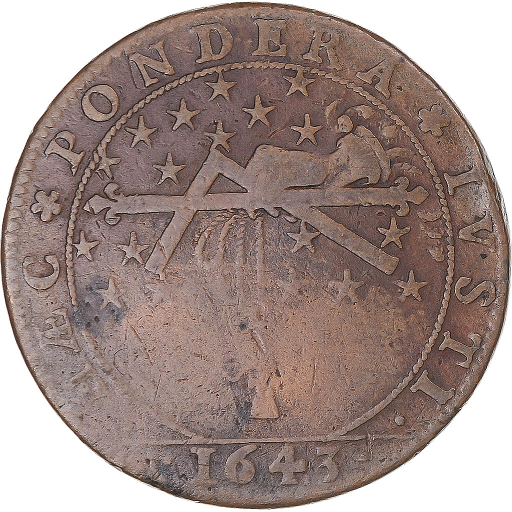 France, Jeton, Directeur de l’imprimerie royale, Sébastien Cramoisy, 1643