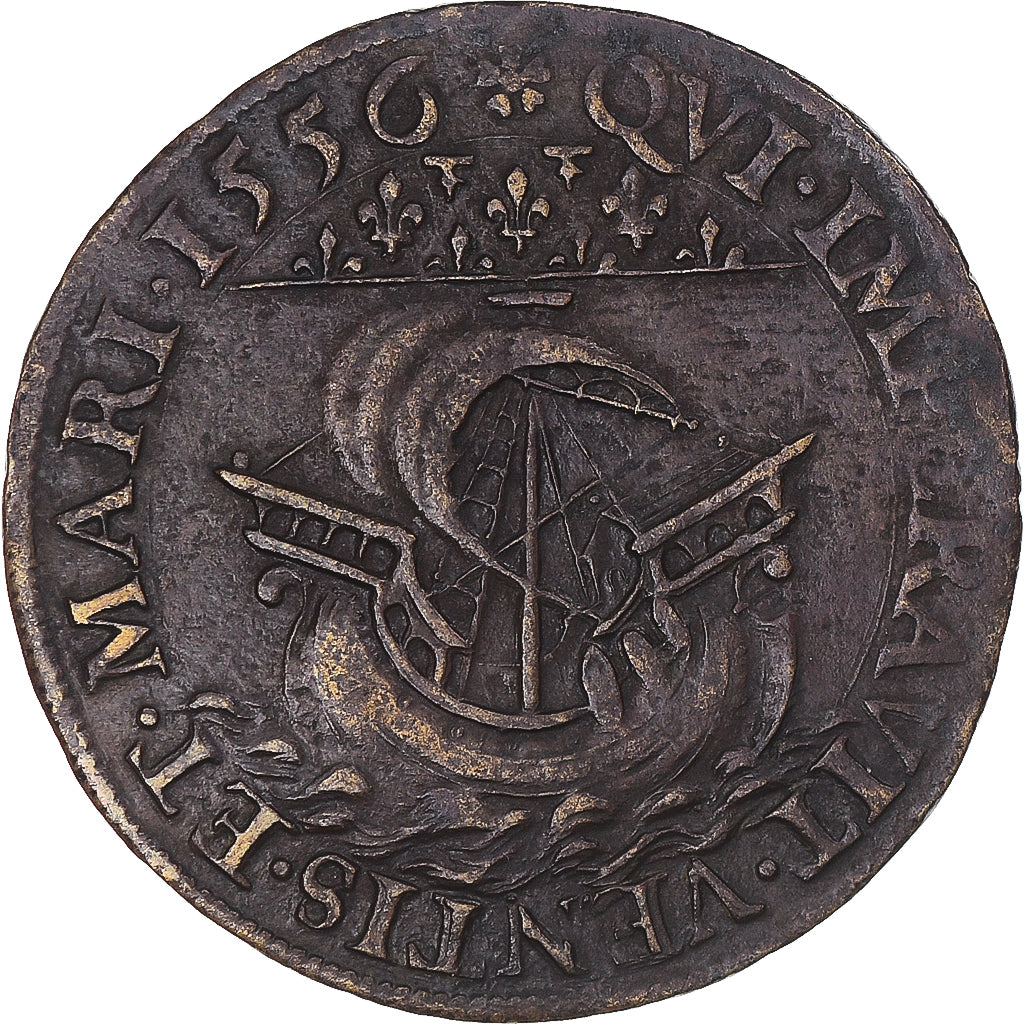 Frankreich, betaalpenning, Jeton de compte, échevins de Paris, 1556, SS