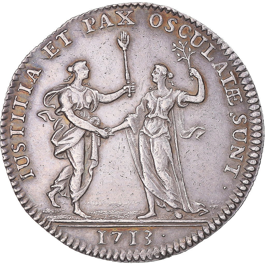 Frankreich, betaalpenning, Droit, Procureur de la Cour, 1713, SS+, Silber