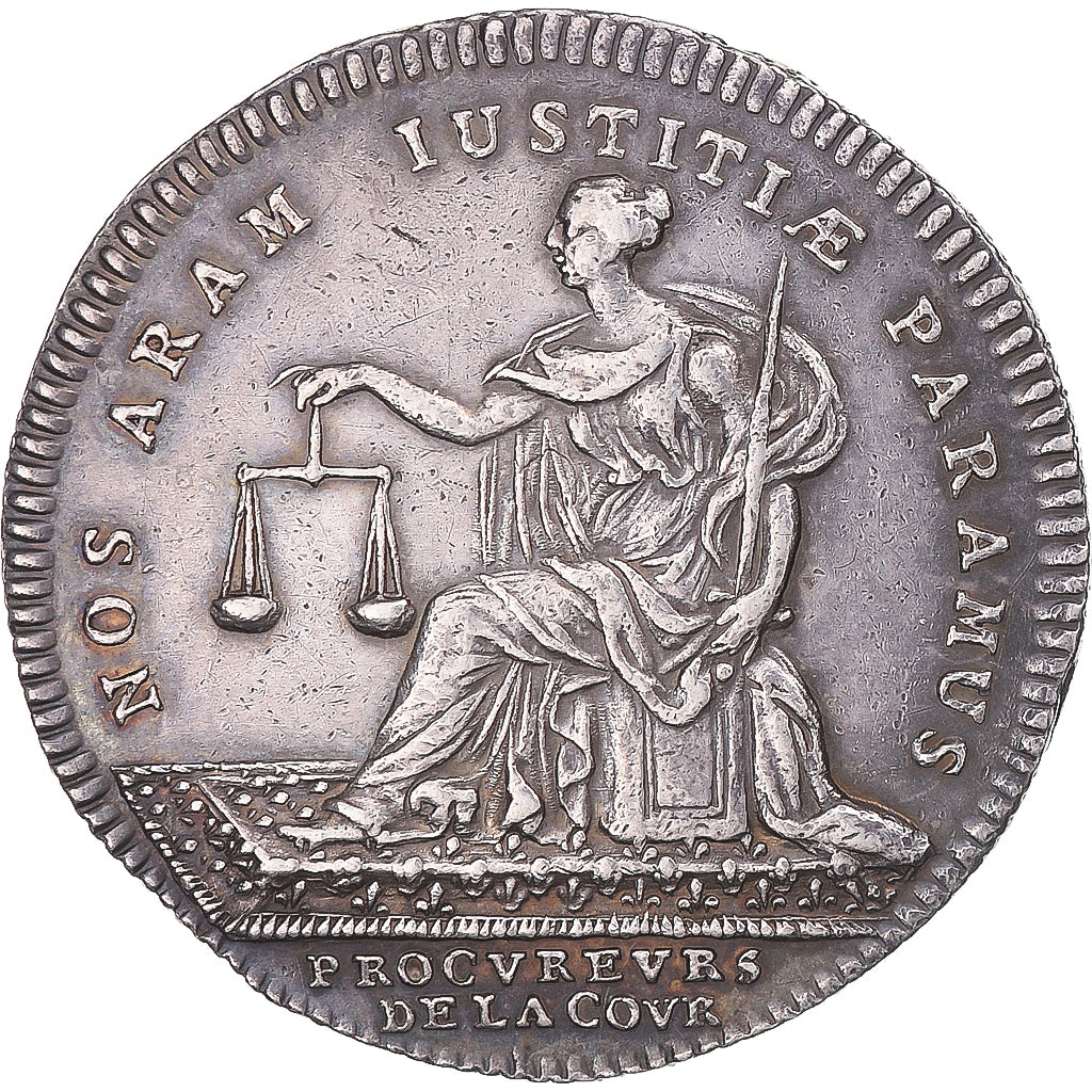 Frankreich, betaalpenning, Droit, Procureur de la Cour, 1713, SS+, Silber