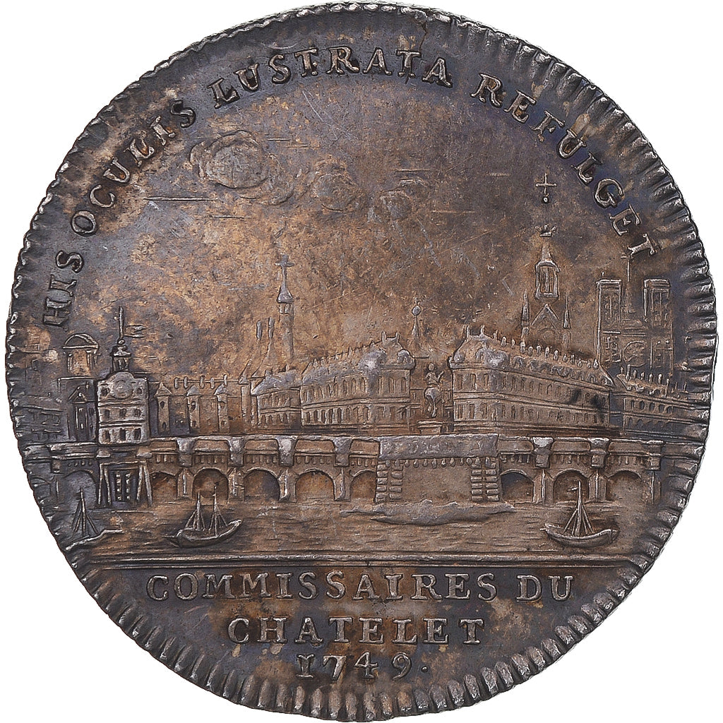 Francia, zeton, Commissaire au Châtelet, Thomas Mouricault, 1779, EBC, Plata